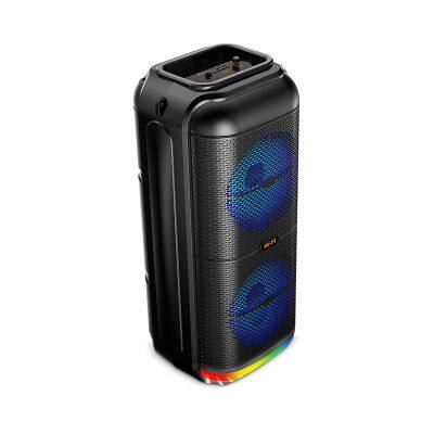 ZQS6227 dual 6.5 inch 20W power subwoofer outdoor active party speaker with wired microphone