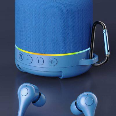 OEM 2 In 1 Portable Earbuds Earphone Soundbox Combo BT 5.0 HD Call Stereo Sound Wireless Earphones Speaker photo-6