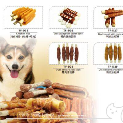 Trockenfutter für Hunde und Katzen, Kristallhähnchen-Wrap mit Fischfilet, Leckereien für Haustiere, Snacks für Haustiere / Tiernahrung, Trockene Leckereien für Haustiere