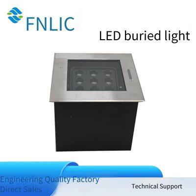 Led Square Adjustable Angle In-ground Lights, 304 Stainless Steel Customizable In-ground Lights, Dmx512 Waterproof In-ground Lights photo-3