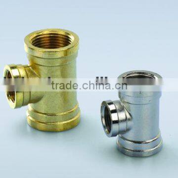 casting brass fittings brass reducing tee