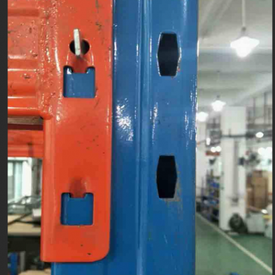 Mostrador de pallets de acero de alta resistencia, estantería de almacenamiento de metal para almacenes, poste vertical 70*90*2.3mm photo-5