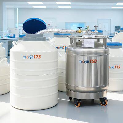 175L Bulk Price 175L cryogenic Container Liquid Nitrogen TcCryo Liquid Nitrogen Dewar Suppliers photo-3