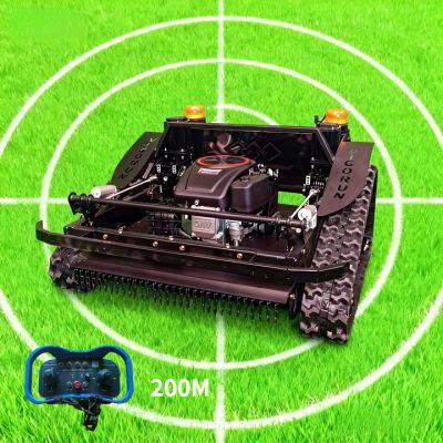 Villa Lawns Regular Grass Mowing Vigorun VTLM800 Wireless Radio Control Rubber Track Slasher Mower for Sale photo-4