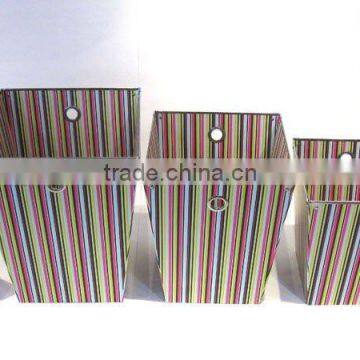 Stripe Paper Pencil Holder