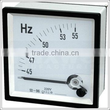 Moving coil instruments frequency meter pointer type