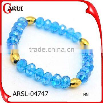 Stainless Steel Jewelry Fashion Yellow Pink Crystal Bead Bracelet photo-6