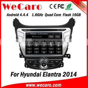 Wecaro WC-HE8054 Android 4.4.4 car multimedia system in dash for hyundai elantra car audio system android bluetooth 2014