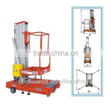 hydraulic single post lift/mobile single person hydraulic lifts