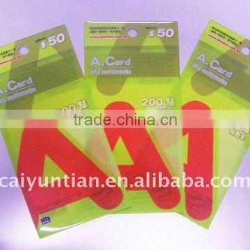 OPP bag adhesive bag self header card bag polybag