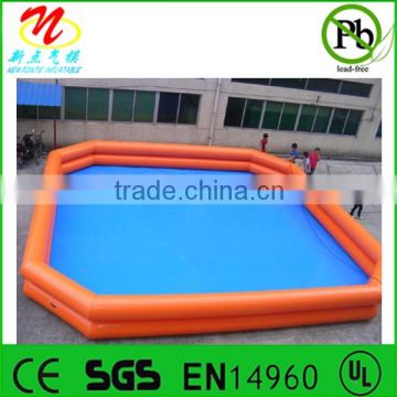 Inflatable hexagon water pools