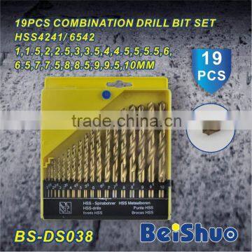 19PCS metal twist Drill Bits Set BS-DS038