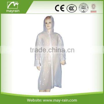 Emergency Disposable Clear Plastic kids Raincoats