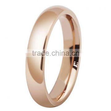 surgical Stainless steel rings jewelry with rose gold color