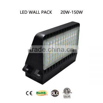 Indoor and outdoor ip65 150W led wall pack light DLC ETL CE RoHS