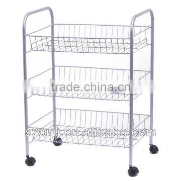 chrome shelves cart