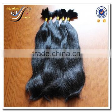 Hair weaving Unprocessed 100% human vrigin hair high quality indian human hair bulk