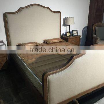Classical Style Wooden Frame King Size Bedroom Furniture Antique Bed photo-3