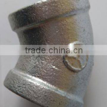 low price ASTM pipe fitting gi cast iron elbow ,gi fittings,45degree elbow