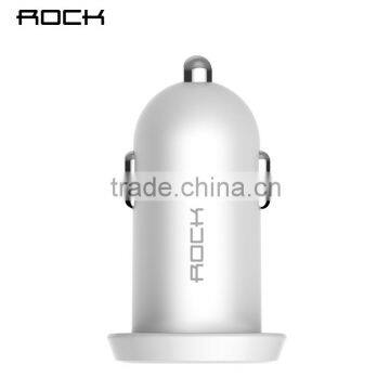 Rock Ditor series 2.4A Dual USB fireproofingPC Car Charger for universal mobile phone