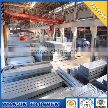 GI hollow section tube 40*80*1.1*5.8m pipe steel