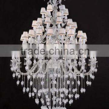 2015 fabulously exquisite crystal largest chandelier pendant light for luxury hotel