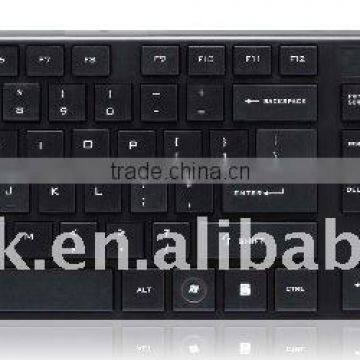 2.4g Black colour RF mini Slim wireless keyboard