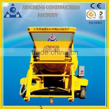 ISO certificate hot sale JZM400 mobile concrete mixer on sale for constrction from Jiangsu China