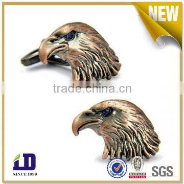 3D eagle head pin badge