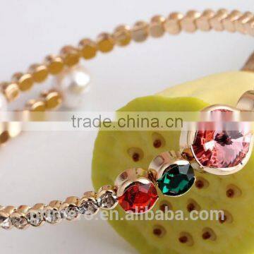 Women Jewelry 18K Rose Gold Austrian Crystal CZ Diamond Bracelets & Bangles photo-4