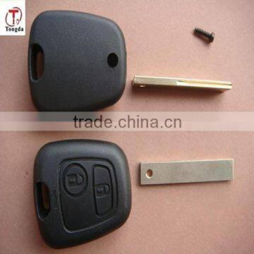 TD 407 key blank (with groove) for Peugeot