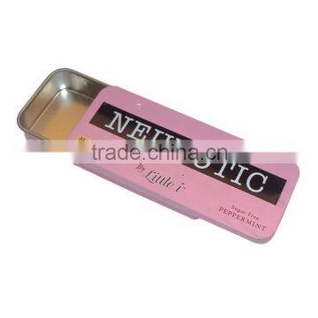 slider top tin box