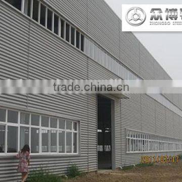 prefabricated large span steel structural plant