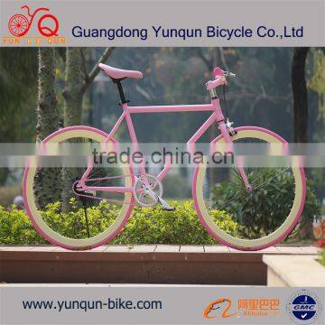 700C single speed women fixed gear road bike/colorful 700C fixed gear