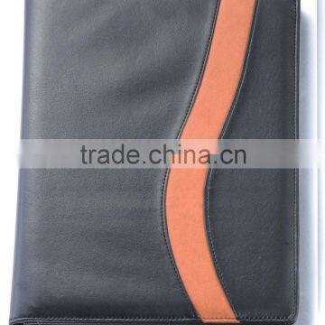 2016 hot selling leather portfolio case in file folder