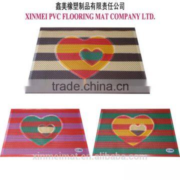 2015 Hot seller resin PVC vinyl flooring material and pvc carpet rug