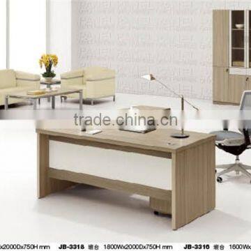 White cherry wood modern office table