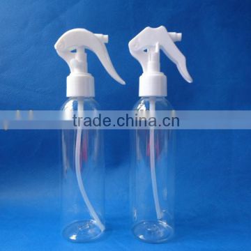 150ml PET clear pump bottle with white trigger pump