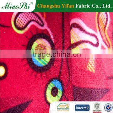 Changshu Manufacturer Flower Printed Velour Upholstery Sofa Fabric photo-1