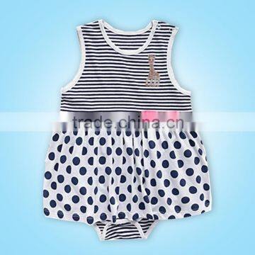 100% cotton summer caters baby girls body wholesale china supplier