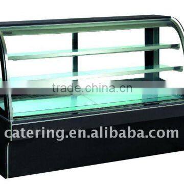 G-620FS Single Curve Glass Double Layer Cake showcase