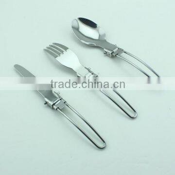 Practical Foldable Stainless Steel Outdoor Cutlery Set                        
                                                Quality Choice