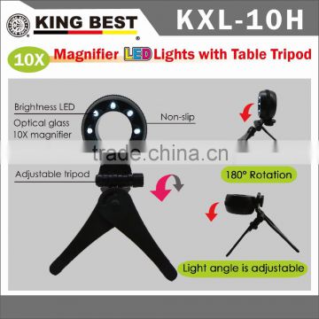 KING BEST magnifier light gifts led magnifier Electronic components detected Magnifier with Tripod