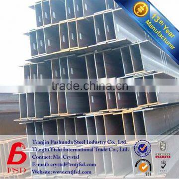 hollow metal h profile,h bar beam steel size