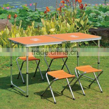 Outdoor camping portable aluminum folding table