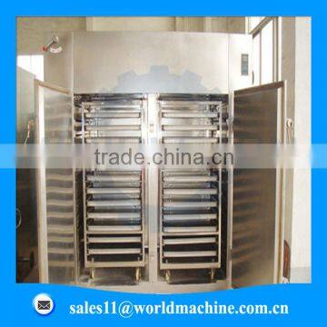 Hot air circulating drying machine for tea leaves