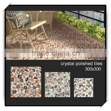 balcony imitation stone design polished crystal tile