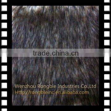 Wolf skin imitation fake fur fabric