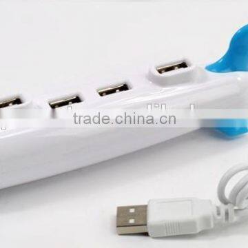 Promotional Gift Submarine Shaped 4 Port Usb Hub for Computer Laptop photo-3