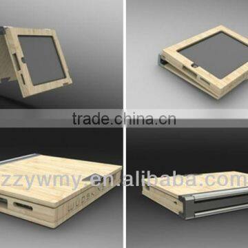 Protective Bamboo Aluminum iPad Case